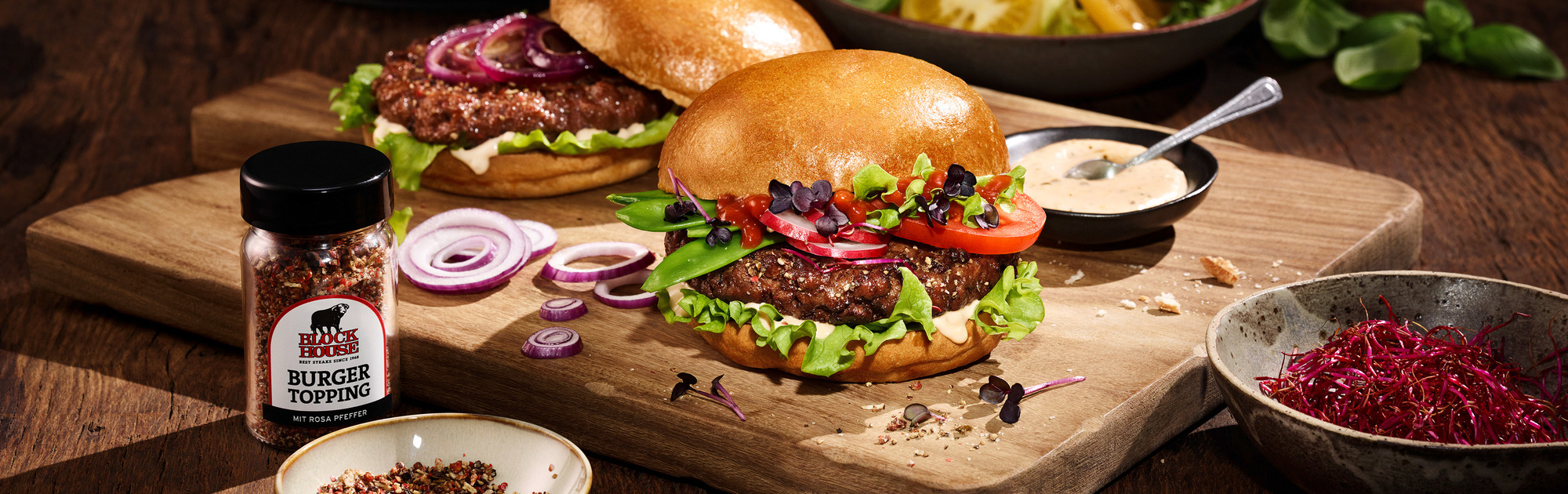 BLOCK HOUSE Brioche-Burger mit Rindfleischpatty